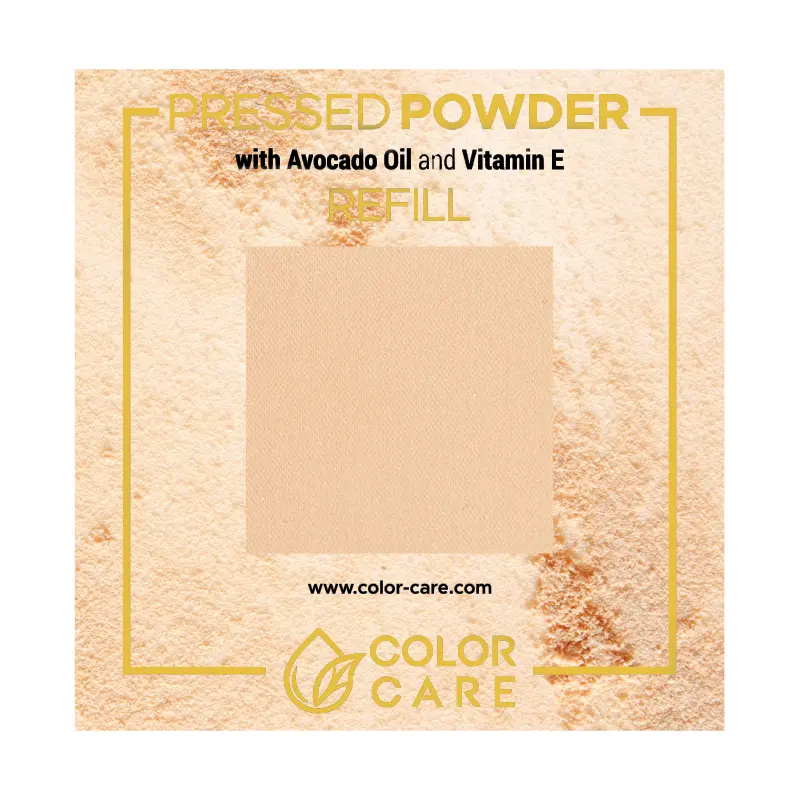 

Веганский прессованный порошок - сменный блок - Color Care Dark Beige, 8 гр