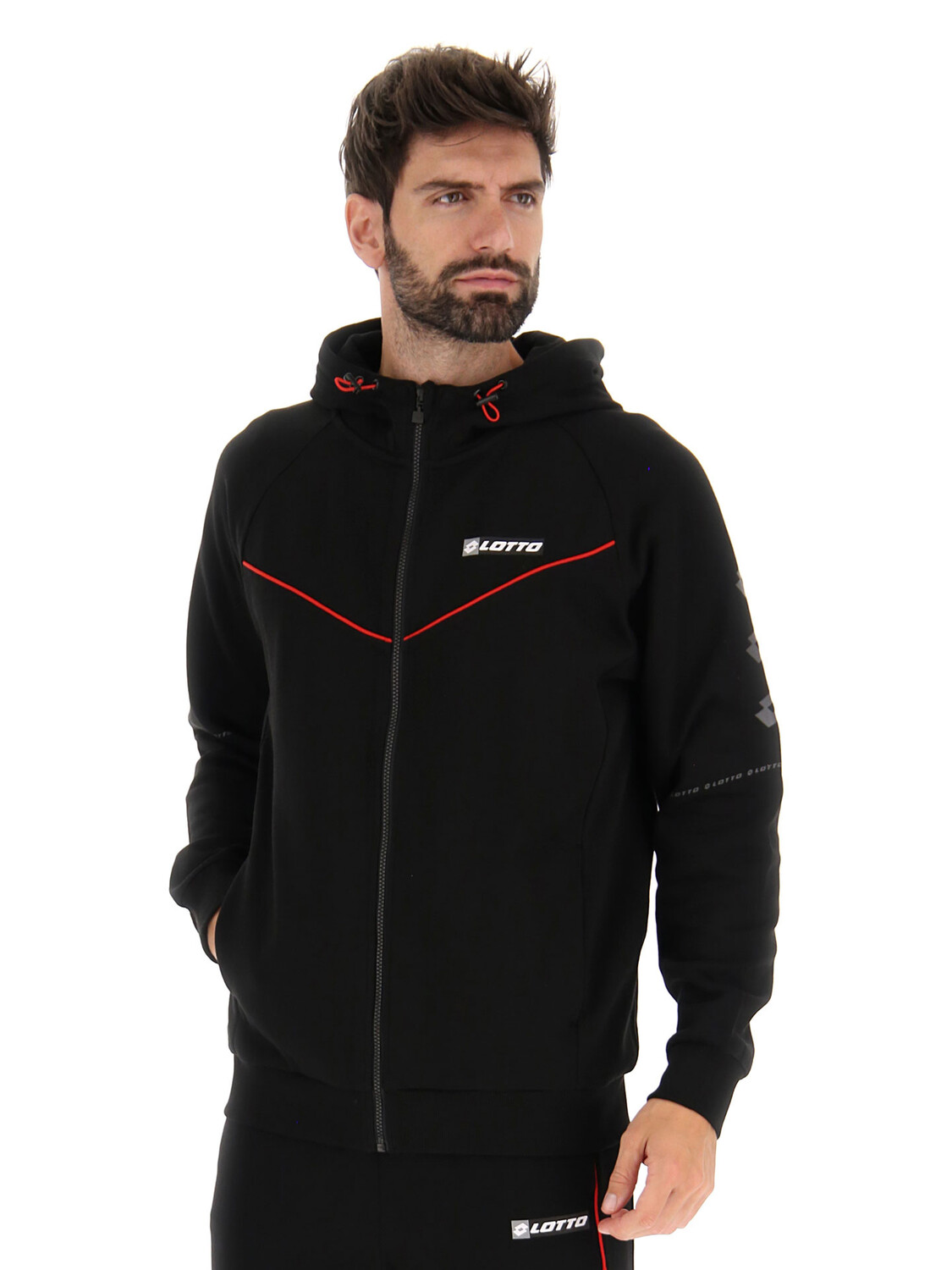 

Толстовка Lotto LOGO VIII SWEAT FZ HD, черный