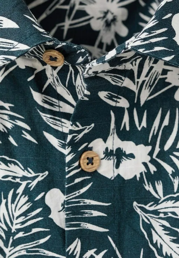 Детская рубашка Mango Kids, Navy — фото 4