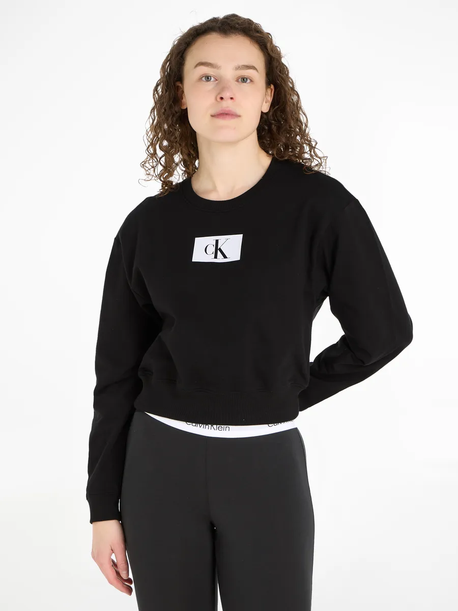 

Толстовка Calvin Klein Underwear "L/S SWEATSHIRT", укороченного дизайна, черный