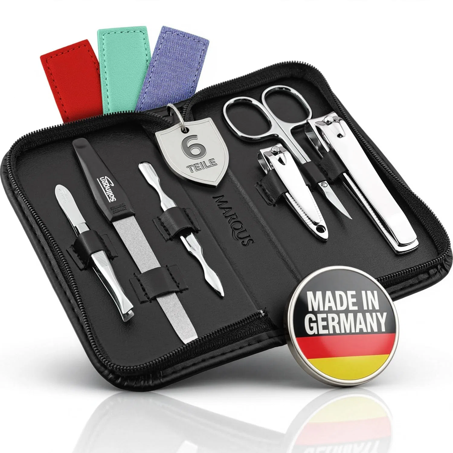 Маникюрный набор marQus Solingen German, 6 предметов Marqus, Black