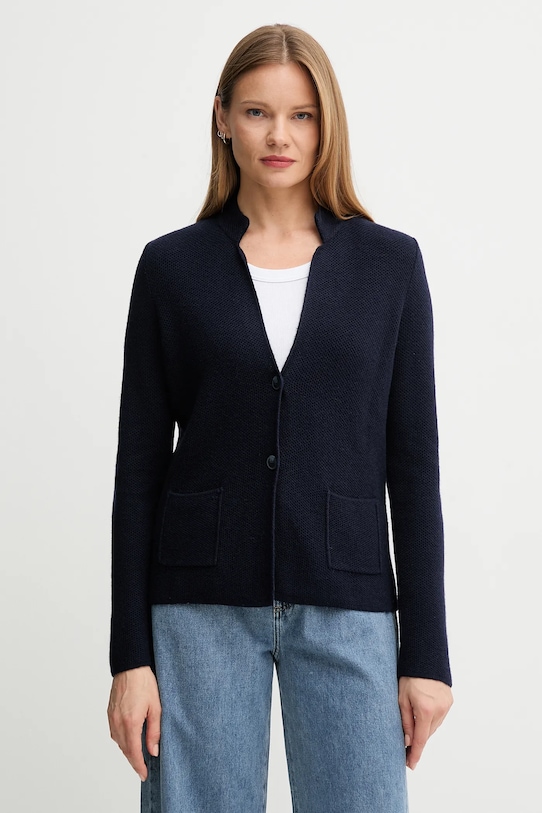 

Кардиган с шерстью United Colors Of Benetton, темно-синий