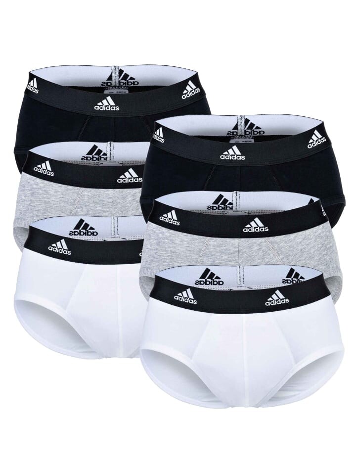 

Трусы adidas Slip 6er Pack, цвет weiß/grau/schwarz