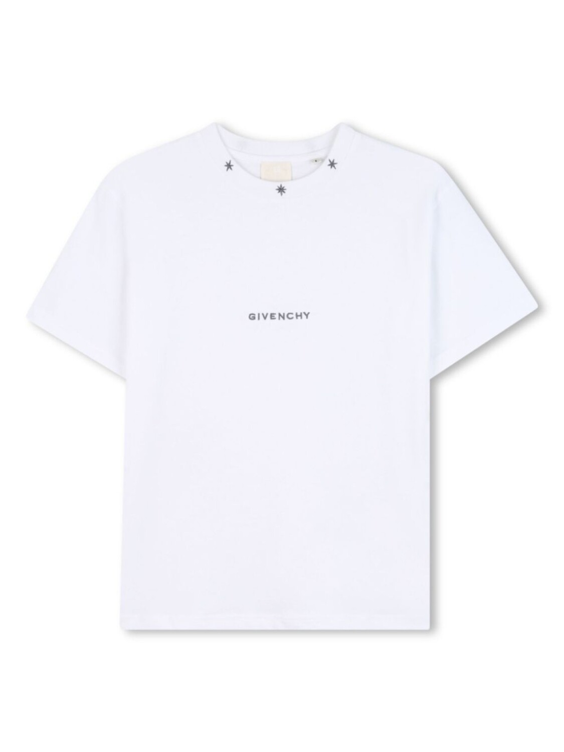 

Футболка с вышитыми звездами от Givenchy Kids, белый