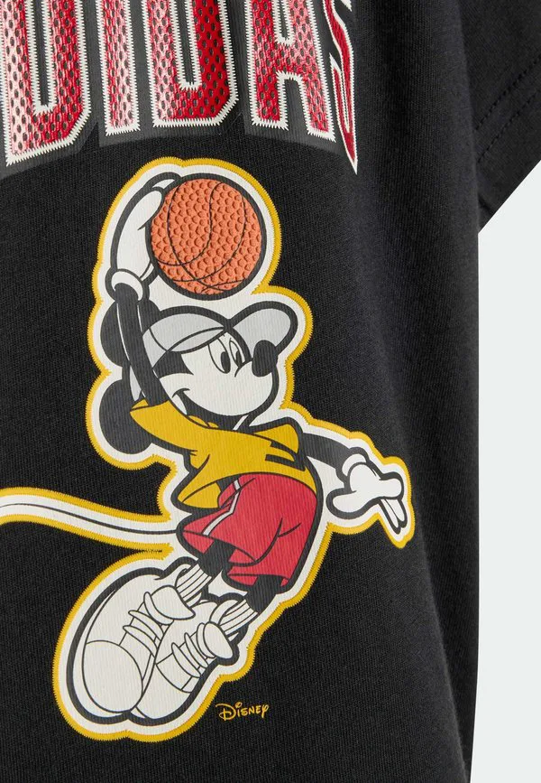 Шорты унисекс с изображением микки мауса от disney Adidas Performance, Black/Off White — фото 3