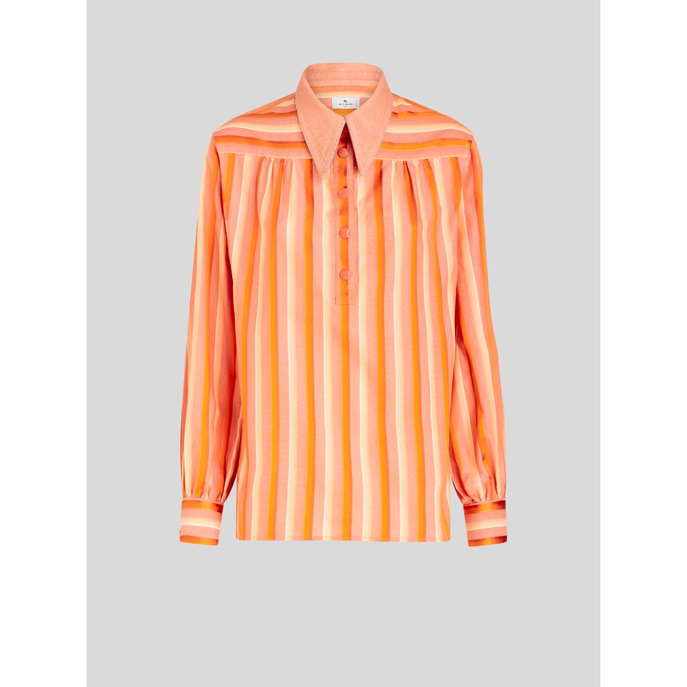 

РУБАШКА С РАЗНОЦВЕТНЫМИ ПОЛОСАМИ ETRO, оранжевый