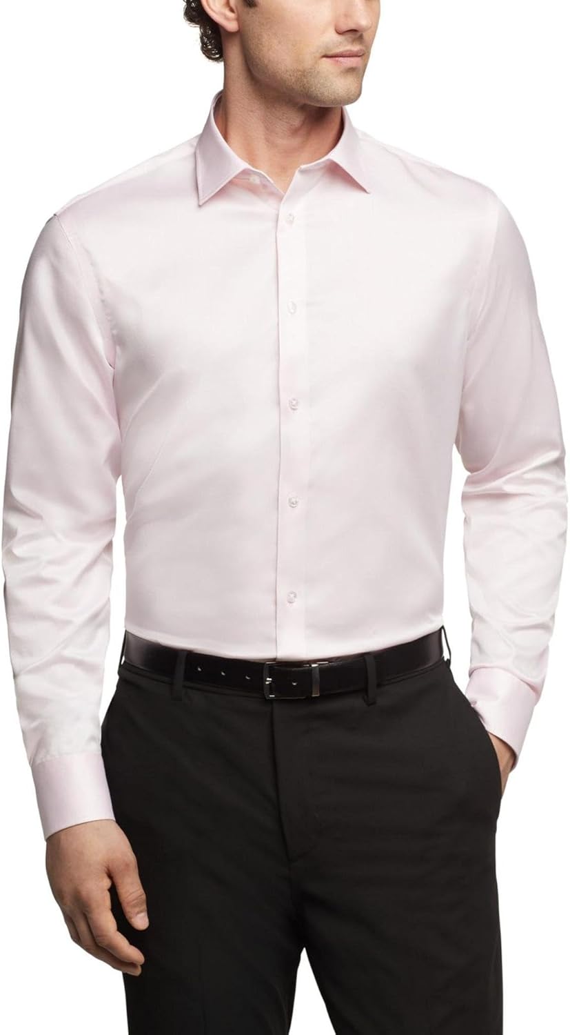 

Мужская рубашка Calvin Klein Slim Fit из тонкого хлопкового эластичного материала, Pink