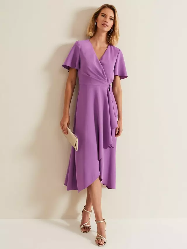 

Платье Phase Eight Julissa Wrap Midi, фиолетовый