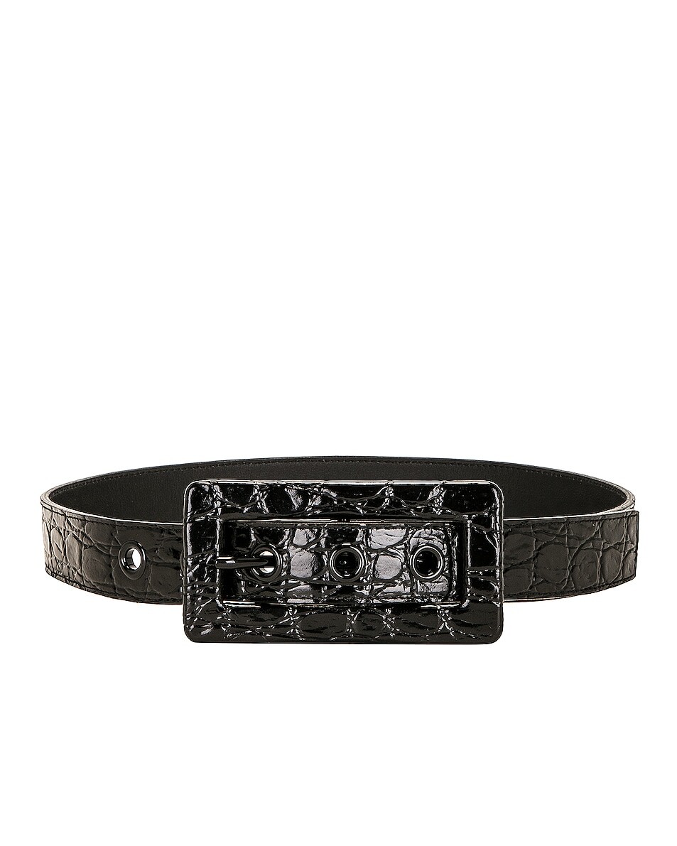 

Ремень Saint Laurent Embossed Leather, неро