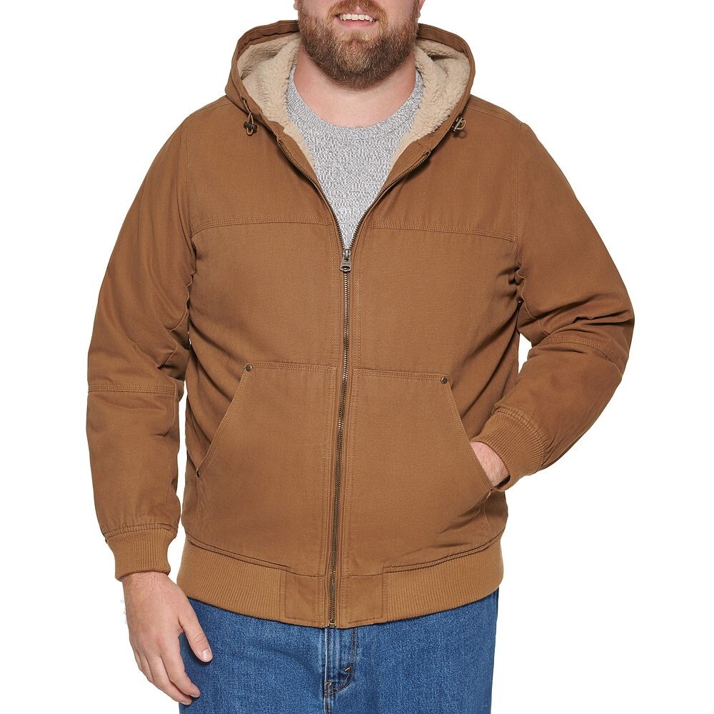 Куртка дальнобойщика Big & Tall Levi's на подкладке из шерпы, коричневый