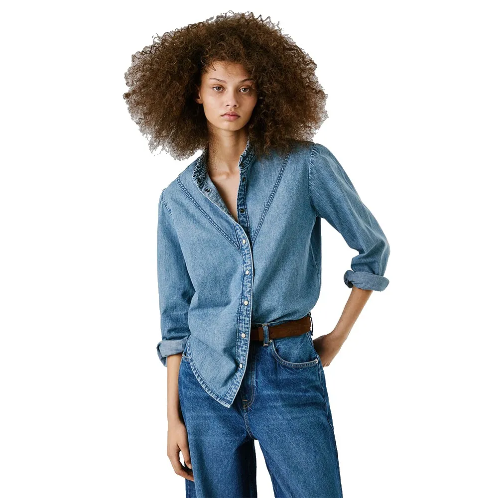 

Рубашка с длинным рукавом Pepe Jeans Regular, синий