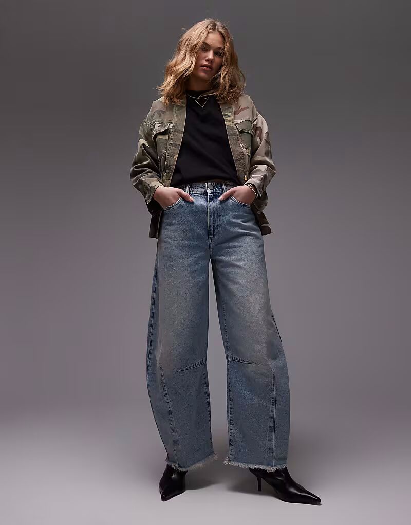 

Светлые джинсы-бочонки AllSaints Jett