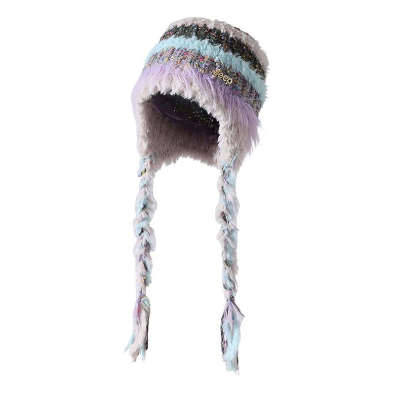 

Шапка-бини из овечьей шерсти для женщин Jeep, фиолетовый