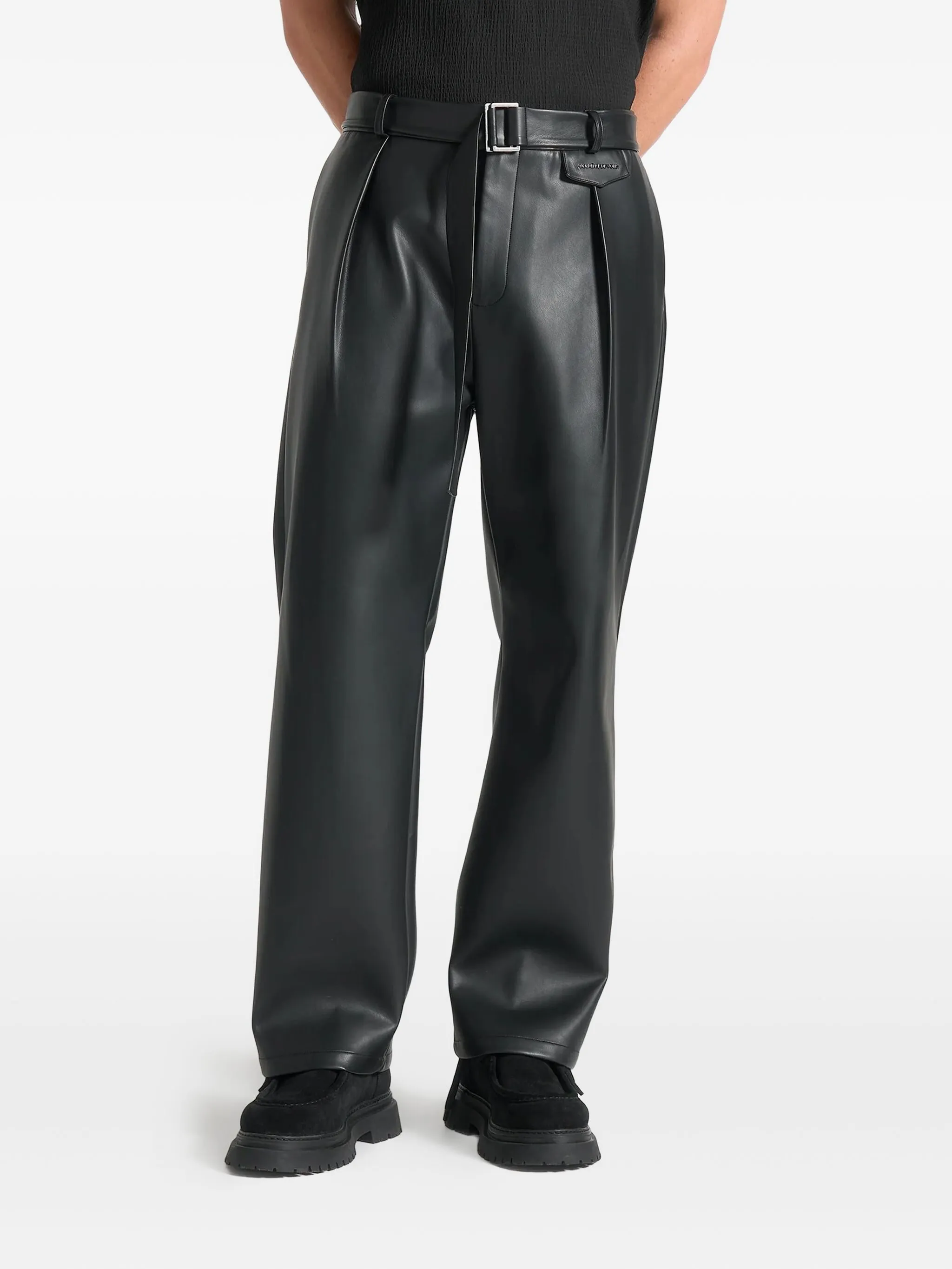 

Широкие брюки Serge со складками Manière De Voir, черный