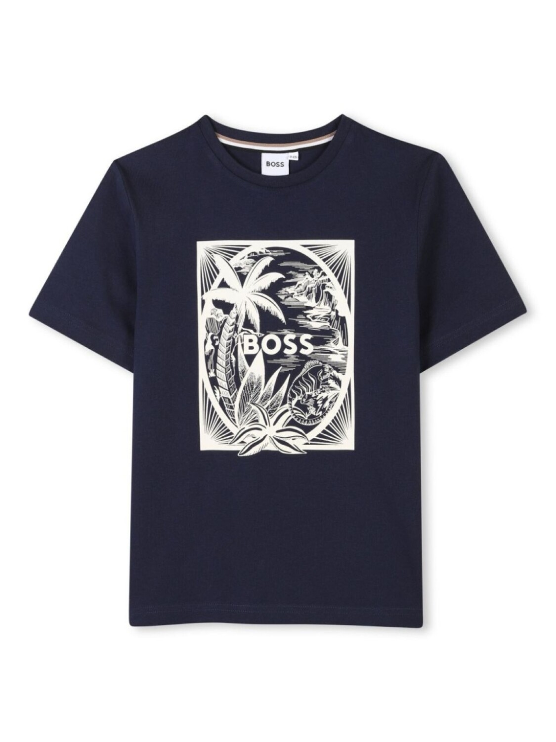 

BOSS Kidswear футболка с принтом, синий