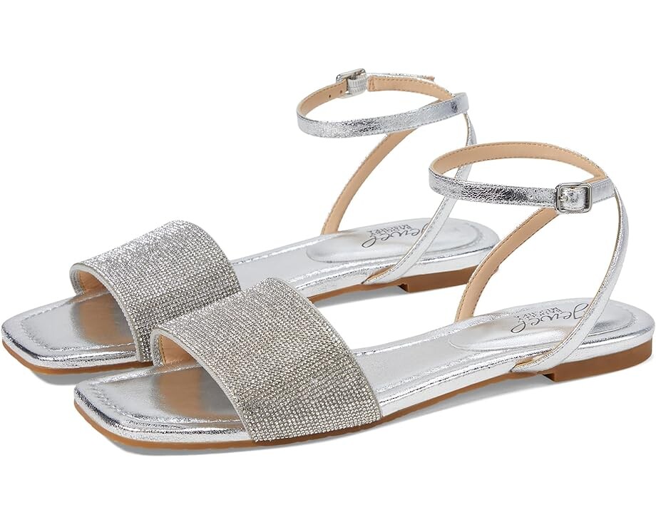 

Сандалии Jewel Badgley Mischka Hadley, серебряный