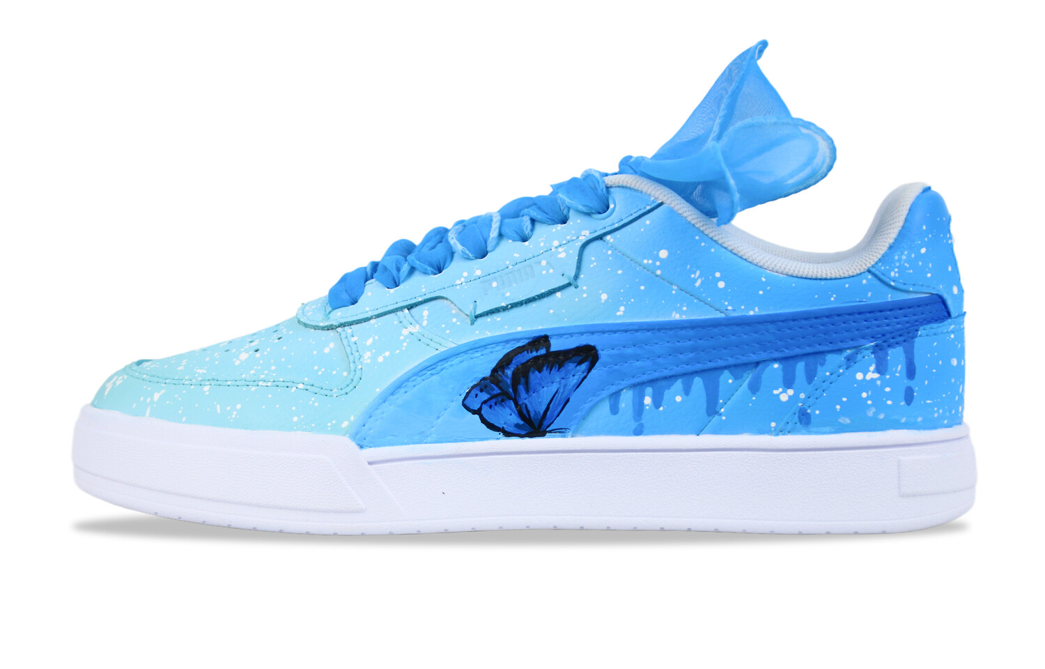 

Кроссовки Puma Skateboarding Shoes Unisex Low-top White, синий