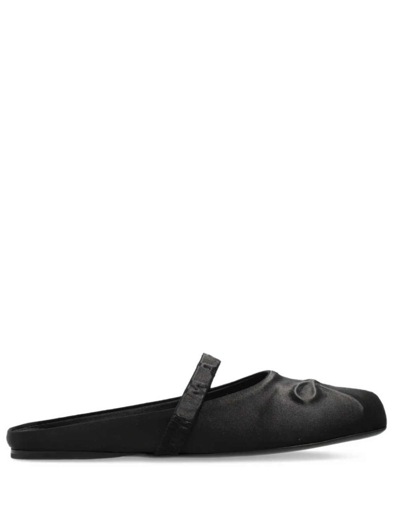 Кожаные балетки Marni, черный