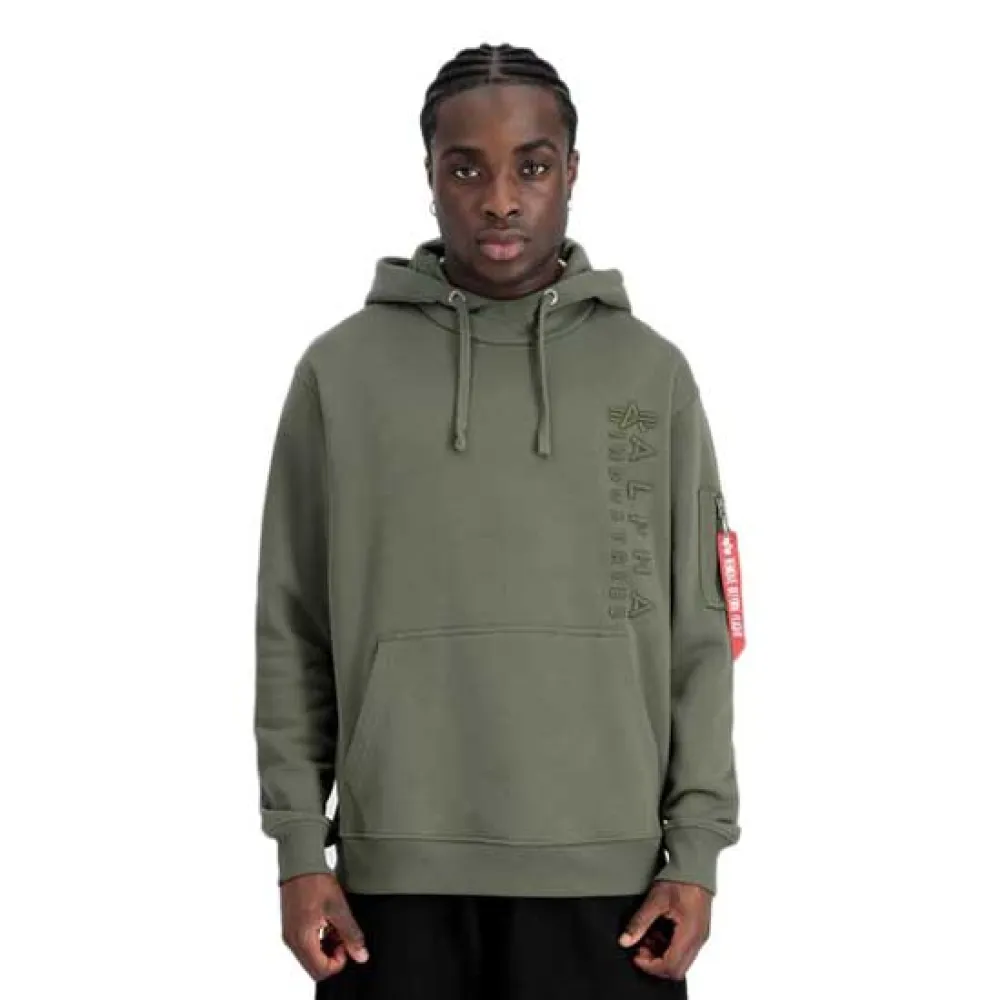

Худи Alpha Industries Emb, зеленый