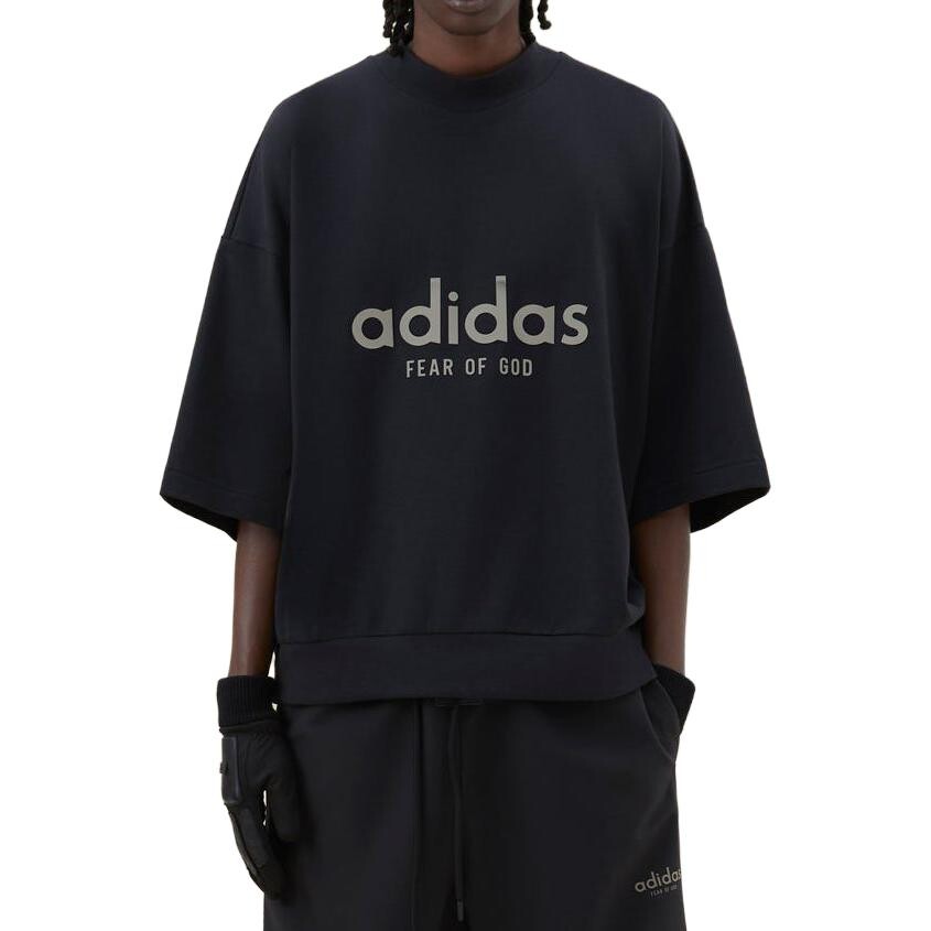 Футболка Athletics Heavy Jersey 3/4 Mock Tee, черная Fear Of God, черный — фото 3