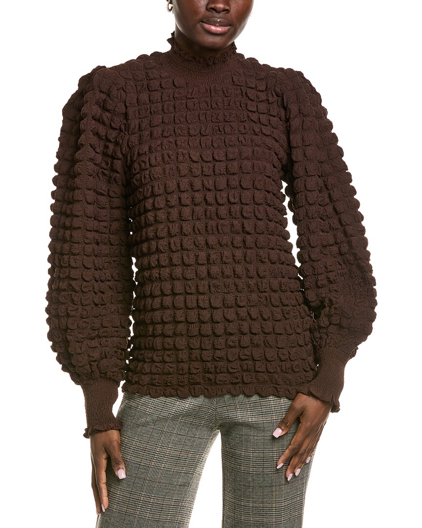 

Текстурированная блузка Endless Rose со сборками Endless Rose, коричневый