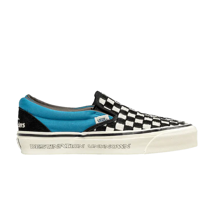 

Шлепанцы Vans Liberaiders x Classic Slip-On 98 DX Destination Unknown - Checkerboard Blue, синий