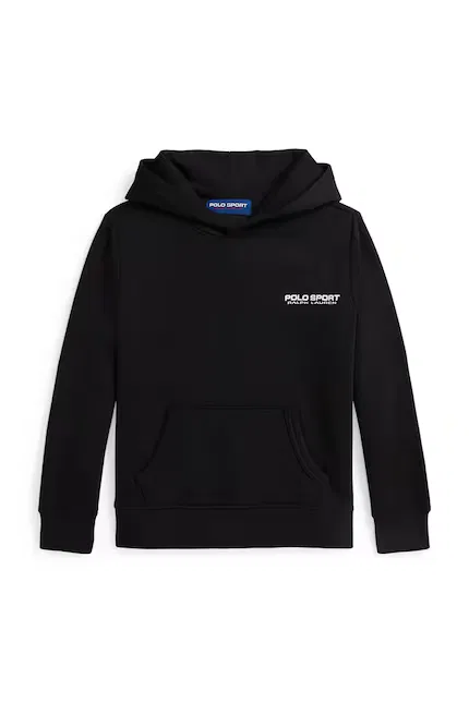 Худи детское хлопковое Polo Ralph Lauren, черный