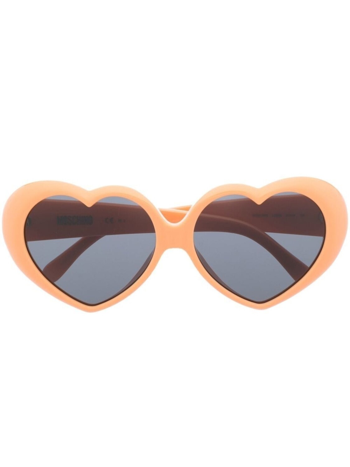 

Moschino Eyewear солнцезащитные очки с оправой в форме сердца, оранжевый