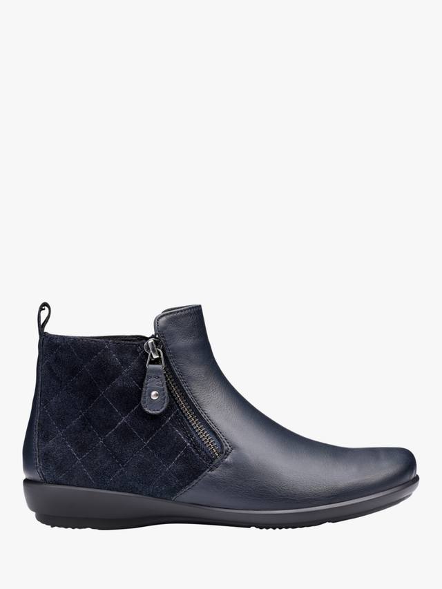 Винчестер ковбойские стеганые короткие сапоги Hotter, Navy