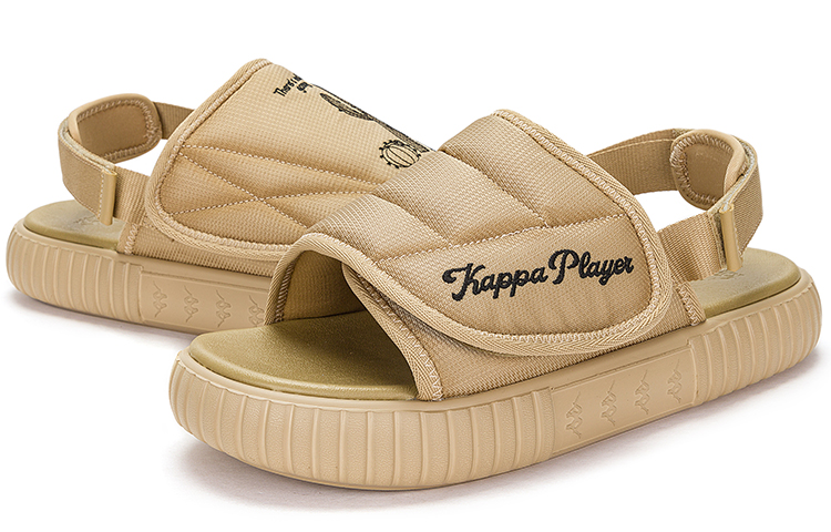 Kappa Спортивные сандалии Back to Back унисекс хаки винтажные, цвет Vintage Khaki-210 — фото 4