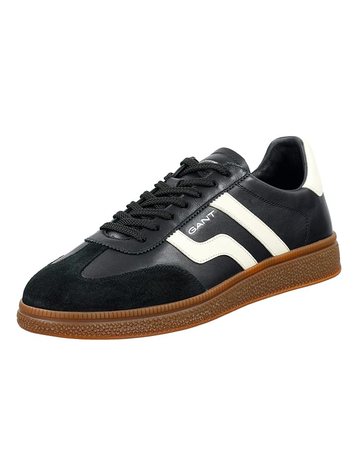 GANT Footwear Кожаные кроссовки "Cuzmo" черного цвета — фото 4