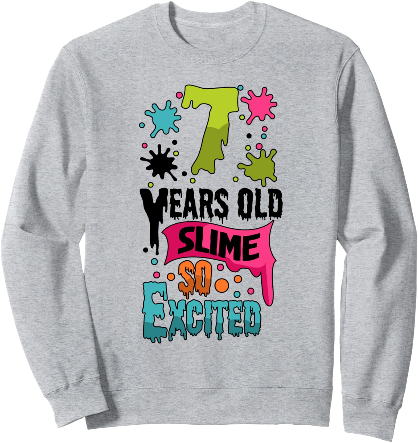 

7-летняя слизь, такая восторженная, зелено-голубая слизь, толстовка на день рождения Clear Slime Birthday Party Supplies & Slime Favors, Зеленый, 7-летняя слизь, такая восторженная, зелено-голубая слизь, толстовка на день рождения Clear Slime Birthday Par