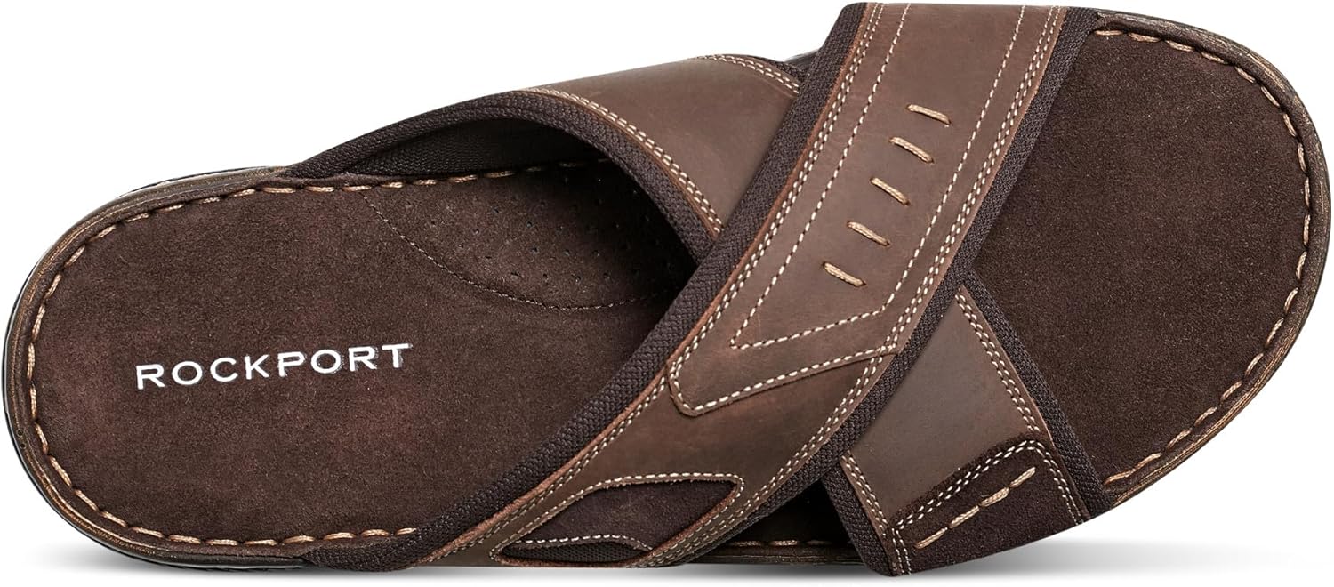 Мужские сандалии Rockport Jasper X Band, Chestnut Leather — фото 3