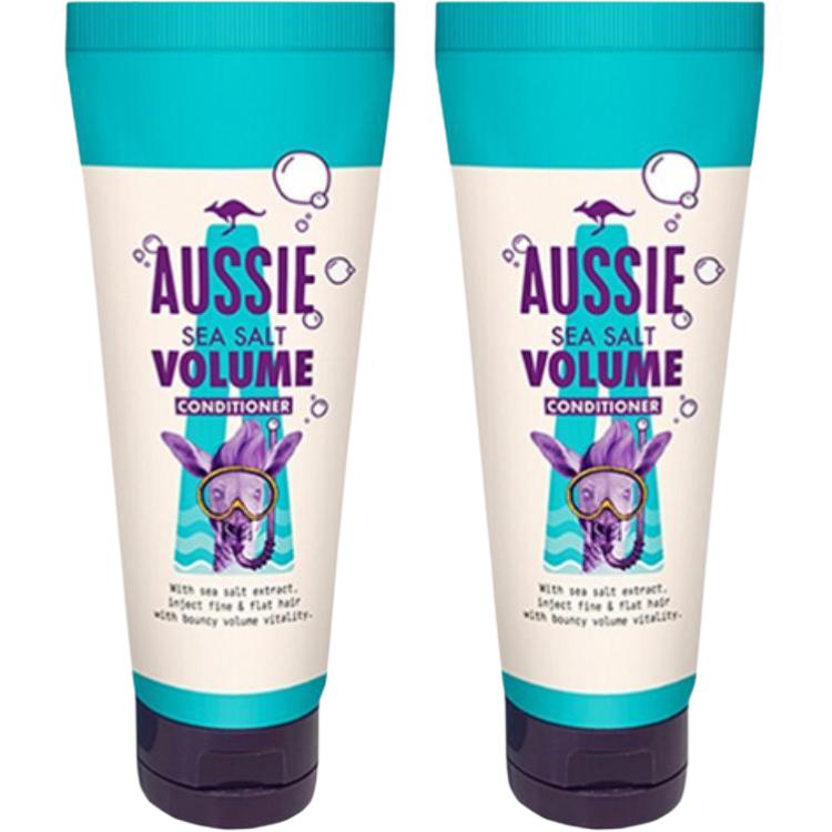 

Кондиционер для волос с морской солью: очищающий, придающий объем и пышность, контролирующий жирность и восстанавливающий Aussie, 200ml*2