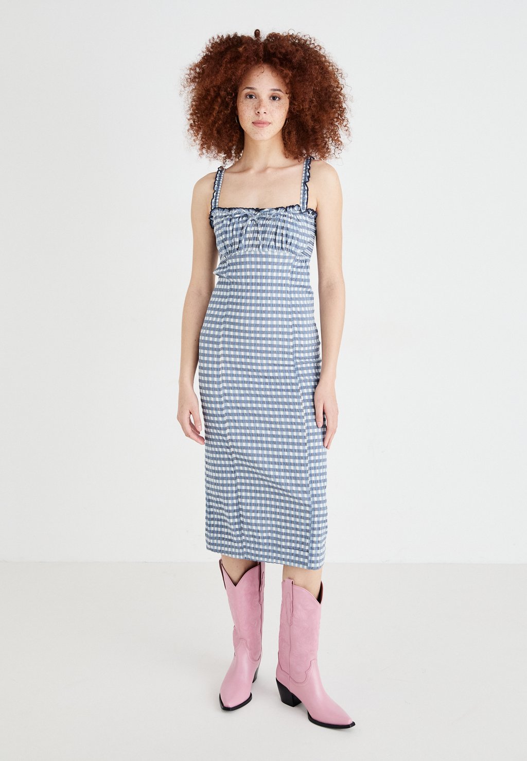 

Повседневное платье LUCINDA MIDI Free People, темно-синий