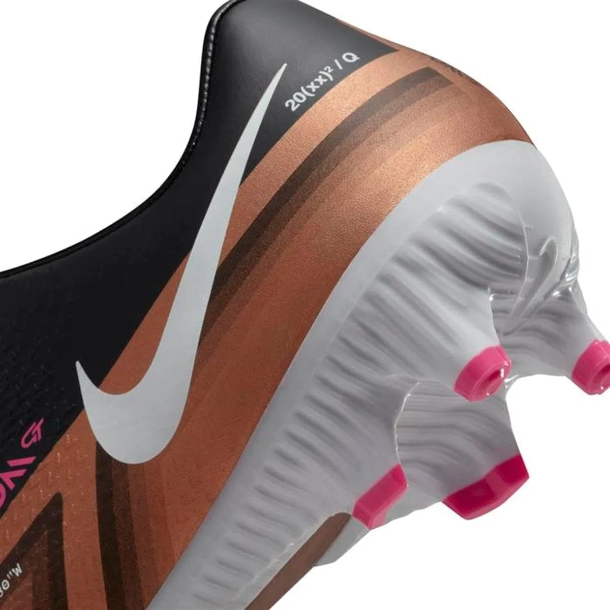 Кроссовки Nike Unisex Phantom GT2 Academy FG/MG, Metallic Copper Metallic Copper — фото 2