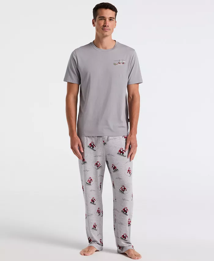 

Мужские праздничные пижамные брюки Deluxe Touch Perry Ellis Portfolio, серый