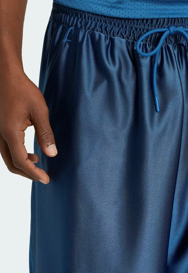Блестящие спортивные штаны для стадиона Adidas Sportswear, Dusky Petrol Ray Blue White — фото 3