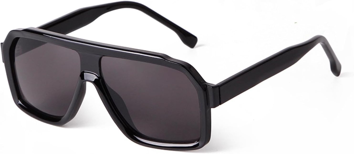 

Ретро большие солнцезащитные очки для женщин с защитой от УФ-излучения UV400, плоская верхняя часть, черные, винтажные очки-пилот с квадратным градиентом, солнцезащитные очки для женщин и мужчин WNCKSQ, C2