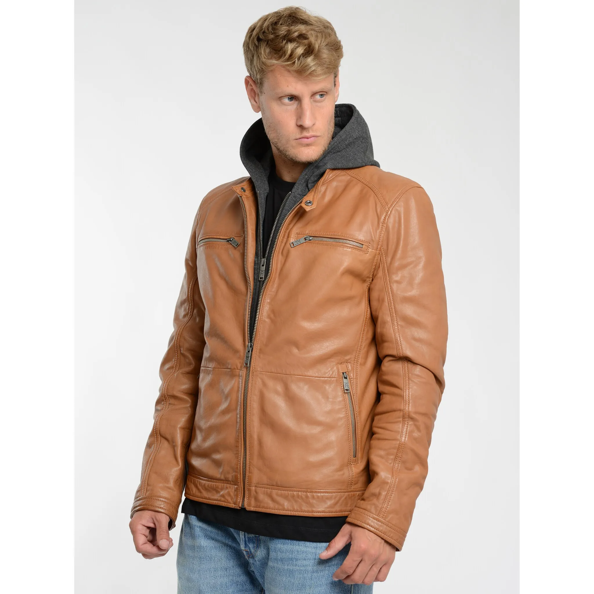 

Кожаная куртка JCC "3102234", цвет Cognac