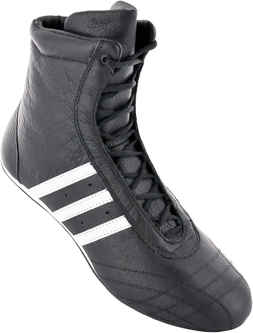 Кроссовки Adidas Prajna High 382158 унисекс из кожи - черные - размер 38 — фото 2