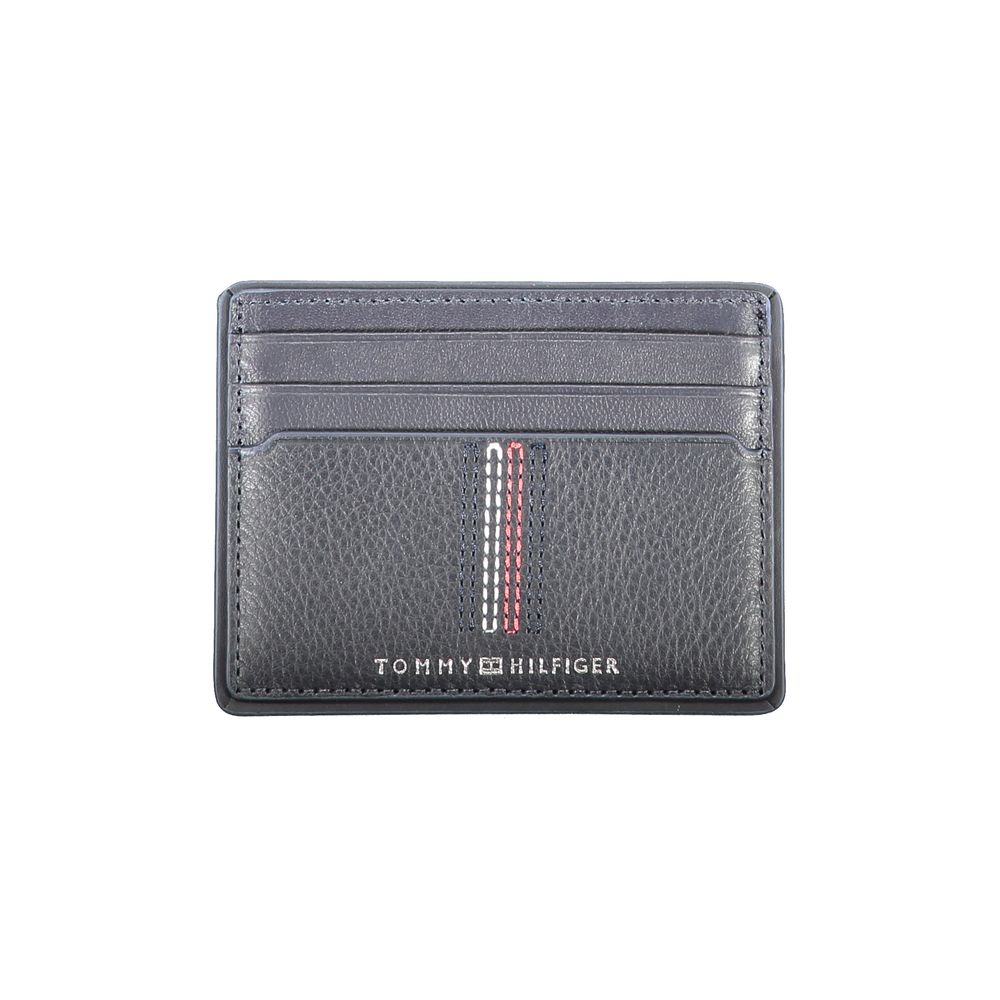 

Синий кожаный кошелек Tommy Hilfiger