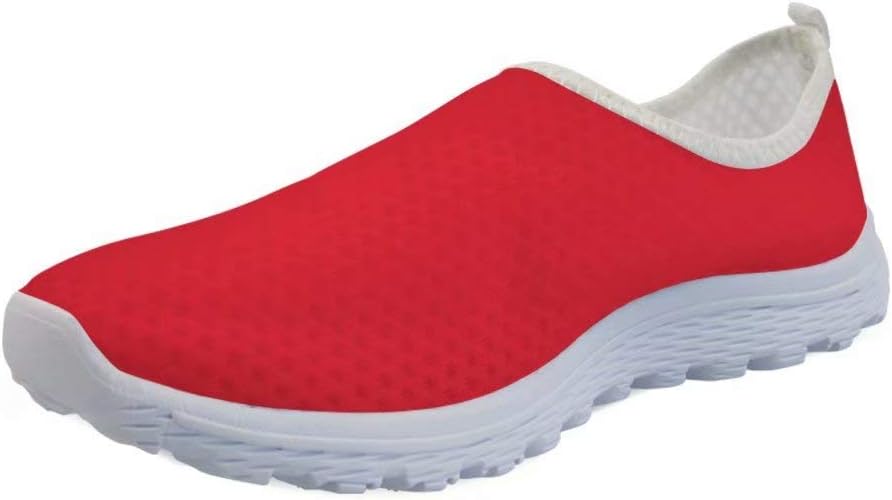 

Кроссовки Dellukee Slip-on для женщин и мужчин, легкие модные повседневные кеды, красный