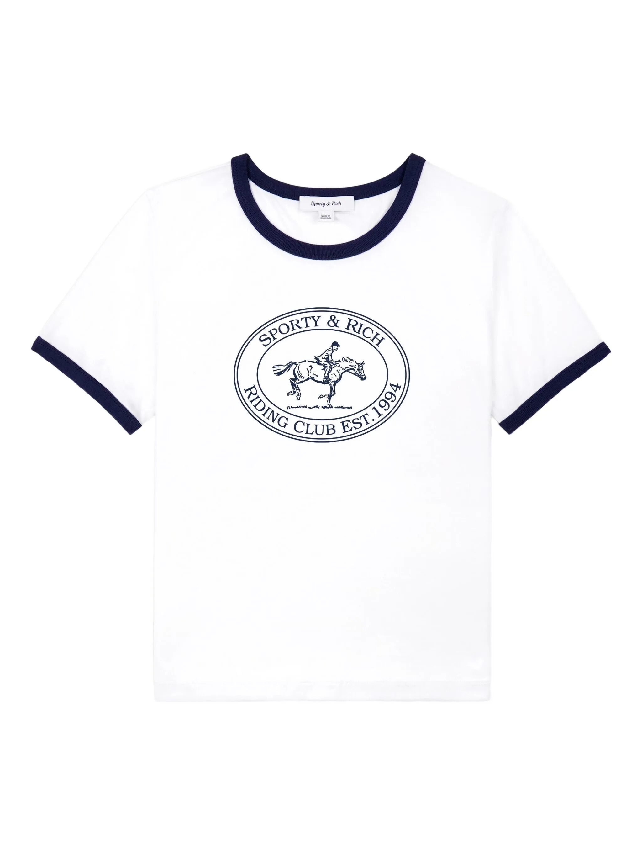 

Футболка Riding Club Ringer Sporty & Rich, белый
