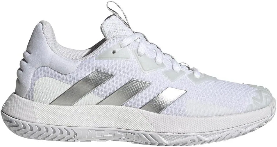 Кроссовки теннисные adidas, белые/серебристые металлик/серый — фото 4