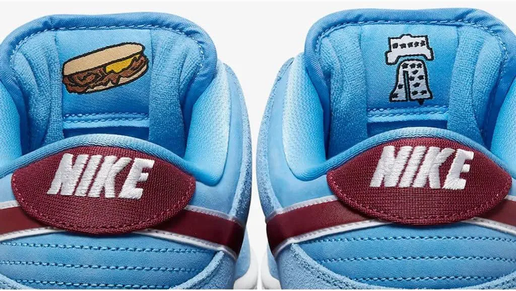Nike Sb Dunk Low Medicom Toy - Be@Rbrick Mens Cz5127 001 - Size, бордовый — фото 2