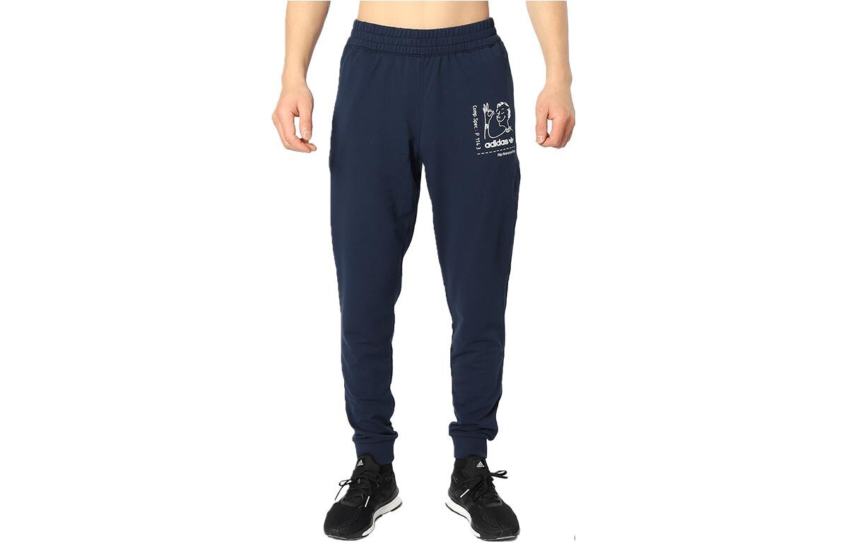

Adidas Originals Мужские трикотажные спортивные штаны, цвет Blue
