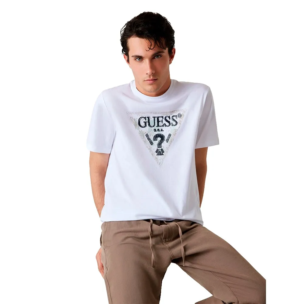 

Футболка с коротким рукавом Guess Guetriangle, белый