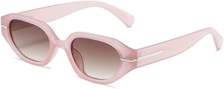 

Солнцезащитные очки с цветочным узором, обрамляющим мрамор, мужские и женские, с декоративными многоугольными линзами в виде рисовых косточек Weloveushop, Jelly Pink Gradual Tea Flakes