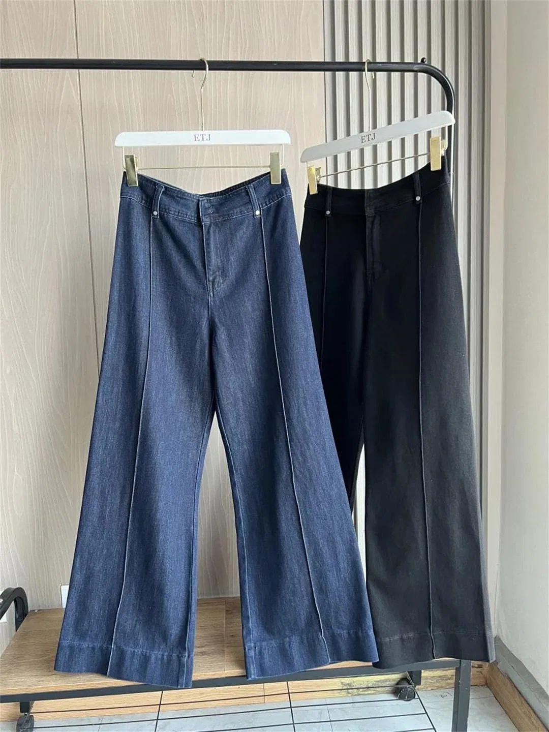 Джинсы с высокой талией, Wide Leg, Deep Blue — фото 3
